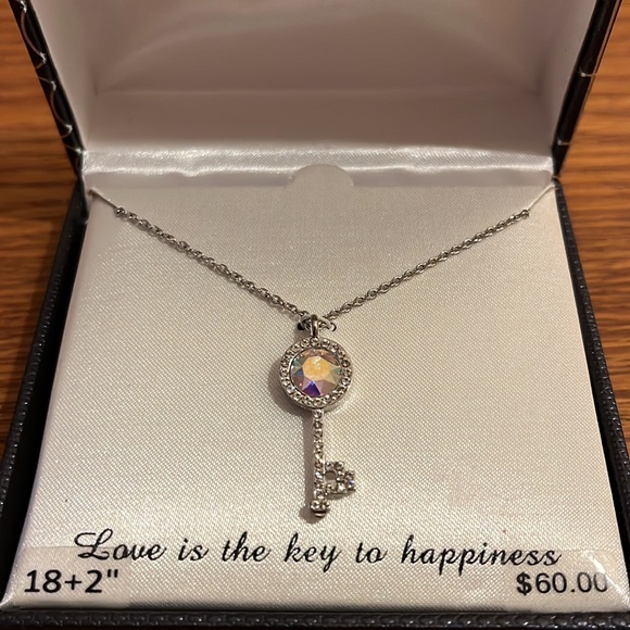 Crystal Key Necklace - Picture 2 of 3